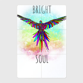 Магнитный плакат 2Х3 с принтом Bright soul , Полимерный материал с магнитным слоем | 6 деталей размером 9*9 см | bird | bright | parrot | попуг | попугай | птица
