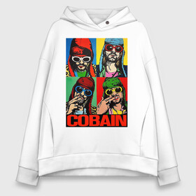 Женское худи Oversize хлопок с принтом KURT COBAIN , френч-терри — 70% хлопок, 30% полиэстер. Мягкий теплый начес внутри —100% хлопок | боковые карманы, эластичные манжеты и нижняя кромка, капюшон на магнитной кнопке | andy | art | cobain | grunge | kurt | metal | music | nirvana | picture | punk | rock | usa | warhol | анди | арт | гранж | имя | картина | кобейн | курт | метал | музыка | очки | панк | рок | уорхол