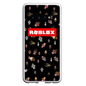 Чехол для Samsung Galaxy S10 с принтом ROBLOX PATTERN | РОБЛОКС (Z) , Силикон | Область печати: задняя сторона чехла, без боковых панелей | Тематика изображения на принте: game | gamer | pattern | roblox | simulator | игра | конструктор | паттерн | роблок | роблокс | симулятор | строительство | фигура