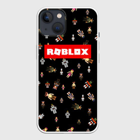 Чехол для iPhone 13 с принтом ROBLOX PATTERN | РОБЛОКС (Z) ,  |  | Тематика изображения на принте: game | gamer | pattern | roblox | simulator | игра | конструктор | паттерн | роблок | роблокс | симулятор | строительство | фигура