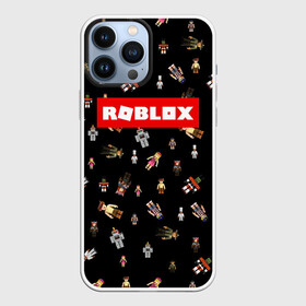 Чехол для iPhone 13 Pro Max с принтом ROBLOX PATTERN | РОБЛОКС (Z) ,  |  | Тематика изображения на принте: game | gamer | pattern | roblox | simulator | игра | конструктор | паттерн | роблок | роблокс | симулятор | строительство | фигура