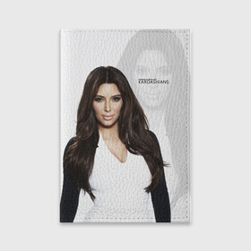 Обложка для паспорта матовая кожа с принтом Ким Кардашьян  , натуральная матовая кожа | размер 19,3 х 13,7 см; прозрачные пластиковые крепления | Тематика изображения на принте: armenian | beautiful | celebrity | family | kardashian | kim kardashian | армянка | знаменитость | кардашьян | ким кардашьян | красивая | семейство