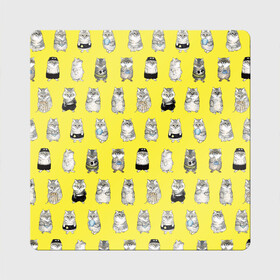 Магнит виниловый Квадрат с принтом Я, Цусима , полимерный материал с магнитным слоем | размер 9*9 см, закругленные углы | anime | cat | manga | neko | ore | tsushima | аниме | кот | котик | манга | неко | цусима | я цусима