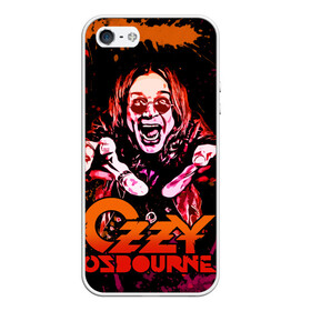 Чехол для iPhone 5/5S матовый с принтом Ozzy Osbourne , Силикон | Область печати: задняя сторона чехла, без боковых панелей | black sabbath | hard rock | heavy metal | john michael osbourne | ozzy osbourne | джон майкл осборн | оззи осборн | хард рок | хеви метал