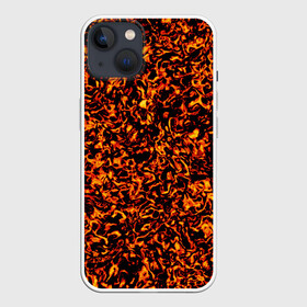 Чехол для iPhone 13 с принтом Лавовое расторжение ,  |  | fire | flame | heat | hot | lava | light | magma | вулкан | гореть | горячий | жар | жерло | зажигать | искра | костер | красный | лава | лавовые разводы | магма | огонь | оранжевый | пламя | поджигать | пожар | пылать