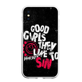 Чехол для iPhone XS Max матовый с принтом Blink 182, Good Girl , Силикон | Область печати: задняя сторона чехла, без боковых панелей | punk | группы | музыка | панк
