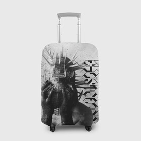 Чехол для чемодана 3D с принтом Ghostemane , 86% полиэфир, 14% спандекс | двустороннее нанесение принта, прорези для ручек и колес | anti icon | ghostemane | ill biz | mercury | noise | young crowley | гостмейн | рэп | рэпер | эрик уитни