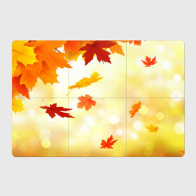 Магнитный плакат 3Х2 с принтом ПАДАЮЩИЙ КЛЕН | ОСЕННЯЯ (Z) , Полимерный материал с магнитным слоем | 6 деталей размером 9*9 см | autumn | golden time | leaves | maple | yellow | желтая | золотая пора | клён | листья | осенняя | осень | падающий клен