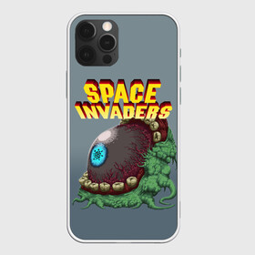 Чехол для iPhone 12 Pro Max с принтом Boss | Space Invaders | Old game (Z) , Силикон |  | boss | dendy | invaders | nintendo | shootem up | space invaders | денди | захватчики | космические захватчики | су имбэ | чужаки