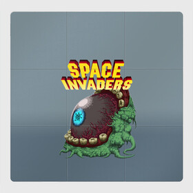 Магнитный плакат 3Х3 с принтом Boss | Space Invaders | Old game (Z) , Полимерный материал с магнитным слоем | 9 деталей размером 9*9 см | Тематика изображения на принте: boss | dendy | invaders | nintendo | shootem up | space invaders | денди | захватчики | космические захватчики | су имбэ | чужаки