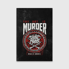 Обложка для паспорта матовая кожа с принтом Thy Art Is Murder , натуральная матовая кожа | размер 19,3 х 13,7 см; прозрачные пластиковые крепления | death metal | deathcore | thy art is murder | группы | дэткор | метал | музыка | рок