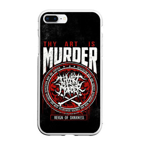 Чехол для iPhone 7Plus/8 Plus матовый с принтом Thy Art Is Murder , Силикон | Область печати: задняя сторона чехла, без боковых панелей | death metal | deathcore | thy art is murder | группы | дэткор | метал | музыка | рок