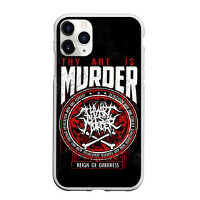 Чехол для iPhone 11 Pro матовый с принтом Thy Art Is Murder , Силикон |  | death metal | deathcore | thy art is murder | группы | дэткор | метал | музыка | рок