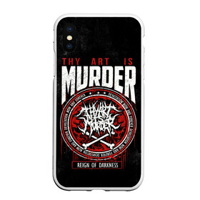 Чехол для iPhone XS Max матовый с принтом Thy Art Is Murder , Силикон | Область печати: задняя сторона чехла, без боковых панелей | death metal | deathcore | thy art is murder | группы | дэткор | метал | музыка | рок