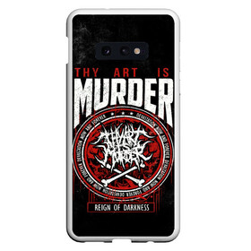 Чехол для Samsung S10E с принтом Thy Art Is Murder , Силикон | Область печати: задняя сторона чехла, без боковых панелей | death metal | deathcore | thy art is murder | группы | дэткор | метал | музыка | рок