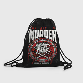 Рюкзак-мешок 3D с принтом Thy Art Is Murder , 100% полиэстер | плотность ткани — 200 г/м2, размер — 35 х 45 см; лямки — толстые шнурки, застежка на шнуровке, без карманов и подкладки | death metal | deathcore | thy art is murder | группы | дэткор | метал | музыка | рок