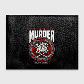 Обложка для студенческого билета с принтом Thy Art Is Murder , натуральная кожа | Размер: 11*8 см; Печать на всей внешней стороне | death metal | deathcore | thy art is murder | группы | дэткор | метал | музыка | рок