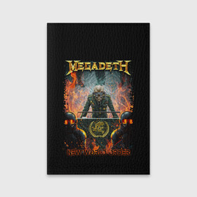 Обложка для паспорта матовая кожа с принтом Megadeth , натуральная матовая кожа | размер 19,3 х 13,7 см; прозрачные пластиковые крепления | megadeth | metal | trash metal | группы | метал | музыка | рок | треш метал
