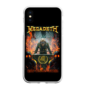 Чехол для iPhone XS Max матовый с принтом Megadeth , Силикон | Область печати: задняя сторона чехла, без боковых панелей | megadeth | metal | trash metal | группы | метал | музыка | рок | треш метал