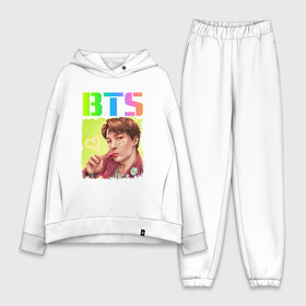 Женский костюм хлопок Oversize с принтом BTS | БТС (Z) ,  |  | bangtan boys | bangtan sonyeondan | beyond the scene | bt21 | bts | bulletproof boy scouts | love yourself | бойбенд | бтс | пантхан сонёндан | фандань шаоняньтуань