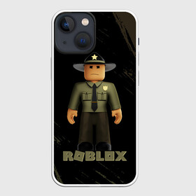 Чехол для iPhone 13 mini с принтом ШЕРИФ | РОБЛОКС (Z) ,  |  | game | gamer | roblox | sheriff | simulator | игра | конструктор | коп | роблок | роблокс | симулятор | строительство | фигура | шериф