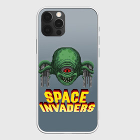 Чехол для iPhone 12 Pro с принтом Space Invaders | Old game (Z) , силикон | область печати: задняя сторона чехла, без боковых панелей | Тематика изображения на принте: dendy | invaders | nintendo | shootem up | space invaders | денди | захватчики | космические захватчики | су имбэ | чужаки