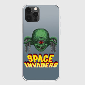 Чехол для iPhone 12 Pro Max с принтом Space Invaders | Old game (Z) , Силикон |  | Тематика изображения на принте: dendy | invaders | nintendo | shootem up | space invaders | денди | захватчики | космические захватчики | су имбэ | чужаки