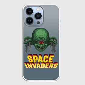 Чехол для iPhone 13 Pro с принтом Space Invaders | Old game (Z) ,  |  | dendy | invaders | nintendo | shootem up | space invaders | денди | захватчики | космические захватчики | су имбэ | чужаки