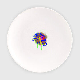 Тарелка с принтом граффити рыба , фарфор | диаметр - 210 мм
диаметр для нанесения принта - 120 мм | Тематика изображения на принте: арт | баллон | граффити | кусь | рыба