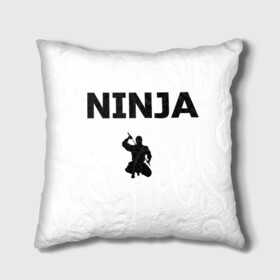 Подушка 3D с принтом Ninja , наволочка – 100% полиэстер, наполнитель – холлофайбер (легкий наполнитель, не вызывает аллергию). | состоит из подушки и наволочки. Наволочка на молнии, легко снимается для стирки | ninja | боевые искусства | ниндзя | скрытность