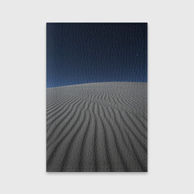 Обложка для паспорта матовая кожа с принтом Пустыня дюна песок ночь , натуральная матовая кожа | размер 19,3 х 13,7 см; прозрачные пластиковые крепления | desert | dune | night | дюна | звезды | ночь | песок | пустыня