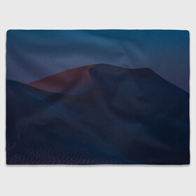 Плед 3D с принтом Ночная пустыня дюна на рассвете , 100% полиэстер | закругленные углы, все края обработаны. Ткань не мнется и не растягивается | desert | dune | night | sunrise | sunset | барханы | дюна | закат | ночь | песок | пустыня | рассвет