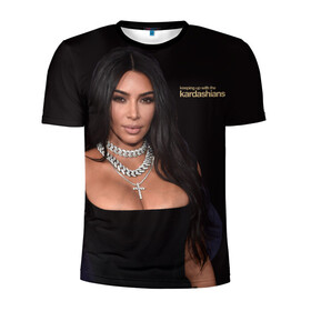 Мужская футболка 3D спортивная с принтом Ким Кардашьян  , 100% полиэстер с улучшенными характеристиками | приталенный силуэт, круглая горловина, широкие плечи, сужается к линии бедра | armenian | black dress | celebrity | kardashian family | kim kardashian | армянка | знаменитость | ким кардашьян | семейство кардашьян | черное платье
