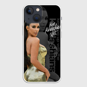 Чехол для iPhone 13 mini с принтом Ким Кардашьян ,  |  | armenian | celebrity | kardashian family | kim kardashian | long hair | mesh | rhinestones | shiny dress | армянка | блестящее платье | длинные волосы | знаменитость | ким кардашьян | семейство кардашьян | сетка 