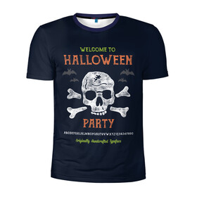 Мужская футболка 3D спортивная с принтом Halloween Party , 100% полиэстер с улучшенными характеристиками | приталенный силуэт, круглая горловина, широкие плечи, сужается к линии бедра | Тематика изображения на принте: halloween | holiday | pumpkin | samayn | vampire | zombie | вампир | ведьма | вечеринка | день всех святых | зомби | карнавал | маскарад | мертвец | оборотень | привидение | самайн | светильник джека | страшный джек | труп