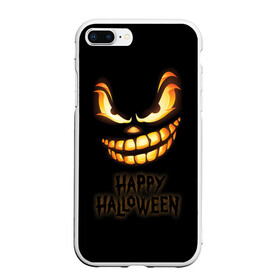 Чехол для iPhone 7Plus/8 Plus матовый с принтом Happy Halloween , Силикон | Область печати: задняя сторона чехла, без боковых панелей | halloween | holiday | pumpkin | samayn | vampire | zombie | вампир | ведьма | вечеринка | день всех святых | зомби | карнавал | маскарад | мертвец | оборотень | привидение | самайн | светильник джека | страшный джек | труп