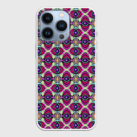 Чехол для iPhone 13 Pro с принтом Абстрактный современный узор ,  |  | арабский | красный | оливковый | орнамент | пляжный | популярный | разноцветный | этнический орнамент