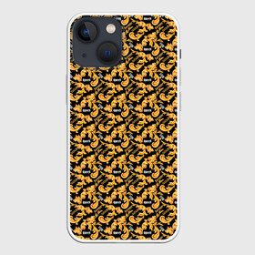 Чехол для iPhone 13 mini с принтом Gold of Baroque. Queen. ,  |  | baroque | floral | gold | queen | style | барокко | золото | королева | стиль | цветы