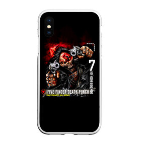 Чехол для iPhone XS Max матовый с принтом Five Finger Death Punch | 5FDP , Силикон | Область печати: задняя сторона чехла, без боковых панелей | 5fdp | 5фдп | ffdp | five finger death punch | ivan lewis greening | ivan moody | айвен льюис грининг | метал группа | рок группа | файв фингер дед панч | ффдп