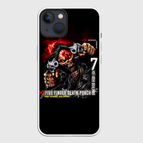 Чехол для iPhone 13 с принтом Five Finger Death Punch | 5FDP ,  |  | 5fdp | 5фдп | ffdp | five finger death punch | ivan lewis greening | ivan moody | айвен льюис грининг | метал группа | рок группа | файв фингер дед панч | ффдп