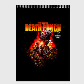 Скетчбук с принтом Five Finger Death Punch – Purgatory: Tales From The Pit , 100% бумага
 | 48 листов, плотность листов — 100 г/м2, плотность картонной обложки — 250 г/м2. Листы скреплены сверху удобной пружинной спиралью | 5fdp | 5фдп | ffdp | five finger death punch | ivan lewis greening | ivan moody | айвен льюис грининг | метал группа | рок группа | файв фингер дед панч | ффдп