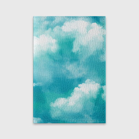 Обложка для паспорта матовая кожа с принтом Голубое Небо | Blue Sky (Z) , натуральная матовая кожа | размер 19,3 х 13,7 см; прозрачные пластиковые крепления | Тематика изображения на принте: blue | blue sky | clouds | firmament | heaven | голубая | голубое небо | небеса | облака | облако