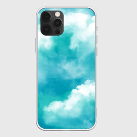 Чехол для iPhone 12 Pro Max с принтом Голубое Небо | Blue Sky (Z) , Силикон |  | blue | blue sky | clouds | firmament | heaven | голубая | голубое небо | небеса | облака | облако