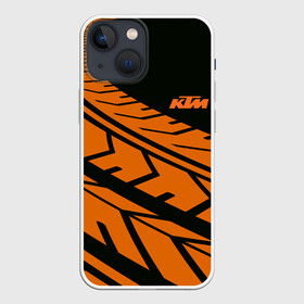 Чехол для iPhone 13 mini с принтом ORANGE KTM | КТМ (Z) ,  |  | enduro | ktm | moto | moto sport | motocycle | sportmotorcycle | ктм | мото | мото спорт | мотоспорт | спорт мото