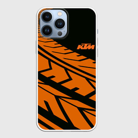 Чехол для iPhone 13 Pro Max с принтом ORANGE KTM | КТМ (Z) ,  |  | Тематика изображения на принте: enduro | ktm | moto | moto sport | motocycle | sportmotorcycle | ктм | мото | мото спорт | мотоспорт | спорт мото