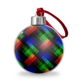 Ёлочный шар с принтом Разноцветный мраморный узор  , Пластик | Диаметр: 77 мм | абстрактный | зеленый | красный | мраморный | пэчворк | радужный | разноцветный | синий | черный