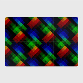 Магнитный плакат 3Х2 с принтом Разноцветный мраморный узор  , Полимерный материал с магнитным слоем | 6 деталей размером 9*9 см | абстрактный | зеленый | красный | мраморный | пэчворк | радужный | разноцветный | синий | черный