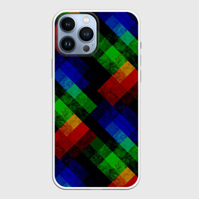 Чехол для iPhone 13 Pro Max с принтом Разноцветный мраморный узор ,  |  | Тематика изображения на принте: абстрактный | зеленый | красный | мраморный | пэчворк | радужный | разноцветный | синий | черный