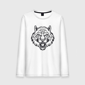 Мужской лонгслив хлопок с принтом White Tiger , 100% хлопок |  | 2022 | animal | cat | lion | tiger | год тигра | животные | зверь | зубы | кот | кошка | лев | охотник | полосатый | природа | тигр | тигренок | тигрица | хищник