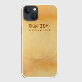 Чехол для iPhone 13 с принтом Burning Bridges   Bon Jovi ,  |  | bon jovi | john | альбом | арена | бон | бон джови | глэм | группа | джови | джон | метал | музыка | надпись | песни | поп | попрок | рок | рокер | смайл | солист | софт | стена | хард | хеви | хевиметал